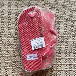 Pink flip flops